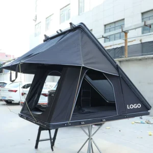 4×4 Camping Accessories 3 4 Person Hard Shell Roof Top Tent Black Clamshell Design For Tenda Ripara Sole Auto