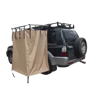 4×4 Canvas Roof-Mounted Side Awning and Vehicle Shower Tent
