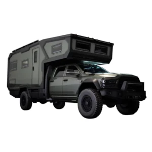 4×4 Caravan Off Road Long Bed Camper Truck with Slide Out Mini Kitchen Market Bathroom Overland Customized Camper RV Trailer