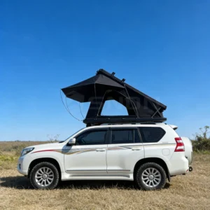 4×4 Large-Space X-Hinge Aluminum Hard Shell Rooftop Tent 4 Person with Ladder and LED