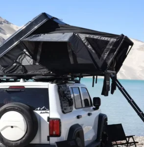 4×4 Off Road 165cm Easy Setup Automatic Pop up ABS Hard Shell Rooftop Tent for 2 3 Person Camping
