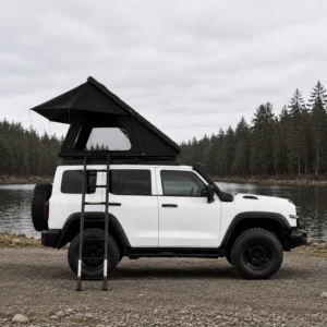 4×4 Off-Road Hard Shell Rooftop Tent, Aluminum Alloy, Elevated Four-Season Design