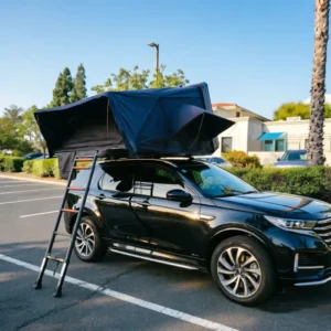 4×4 Offroad Aluminum Hard Shell Waterproof Rooftop Tent 2 Person Overland Camping Quick Opening
