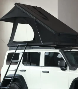 4×4 Offroad Automatic Open Aluminum Rooftop Tent Hard Shell Rooftop Tent Outdoor Camping Triangle X Hinge Rooftop Tent