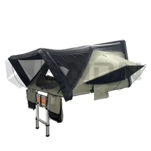 4×4 Offroad Car Side-Opening Rooftop Tent ABS Hard Shell 4-Person Foldable Canvas Waterproof Lightweight