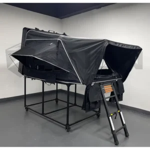 4×4 Side-Opening Aluminum Hardshell Double-Layer Rooftop Tent with 280G Canvas, Quick Setup, 4-Person XL