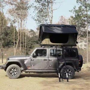 4×4 Overland Car Roof Tent ABS Hard Shell Aluminum Roof Tent Pop Up Truck Camping Roof Tent Large Capacity Mobile Bed