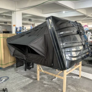 4×4 Overland Outdoor Automatic Rooftop Tent 4 Person Camping Aluminium Hard Shell Side Opening Roof Top Tent with Ladder for SUV