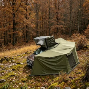 4×4 Overlanding Aluminum Clamshell Hard Shell Roof Top Tent Car Camping X Hinge Hardshell Rooftop Tent