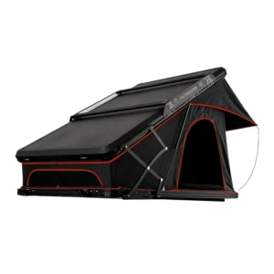 4×4 Overlanding Aluminum Clamshell Hard Shell Rooftop Tent with X Hinge and Solar Panel