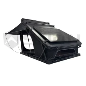 4×4 Overlanding X-Hinge Hard Shell Aluminum Rooftop Tent, 4-Person, All-Season, with LED
