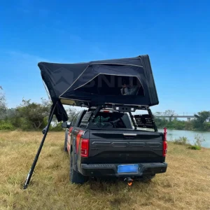 4×4 Side Opening Hardshell Roof Top Tent Compact Aluminum 2.3m Ladder with LED