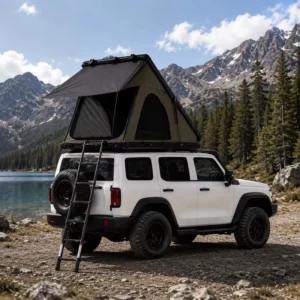 4×4 Triangle Hard Shell Aluminium Car Rooftop Tent