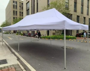 4x6m 4x8m Heavy Duty 50mm Aluminium Hex Exhibition Gazebo White Marquee Folding Tent Pop up Canopy Trade Show Tent