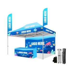 4×8 Printed Gazebo Custom Heavy-duty Advertising Tent Outdoor Sturdy Good Value Trade Show Tent for Business