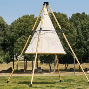 5*5m Premium Outdoor Restaurant Lantern Tents with Canvas Fabric Four Season Waterproof UV Resistant Dining Glamping Spaces