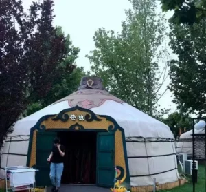 5-7 Person Summer Mongolian Yurt Tourist Tent for Outdoor Travel