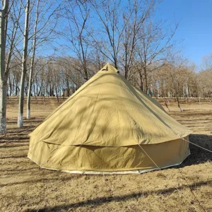 5 Person Light Weight A Shape 4m 5m 6m 320gsm Canvas Bell Tent With Window