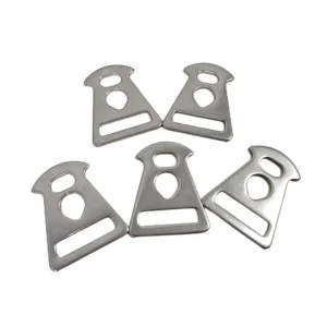 5-Piece Stainless Steel Tent Canopy Pole Triangle Rope Buckle Set