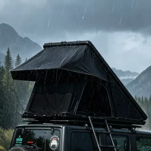 5 Sides Heavy Duty Waterproof Aluminium Hard Shell Rooftop Tent with Galvanized Iron Pipe