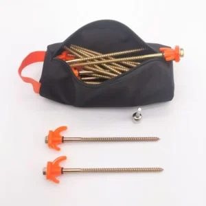 56906Z# Screw Pegs Set Zipper Closure Awnings Gazebos Canopies Accessories for Tents