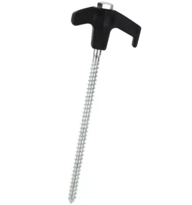 57350 Hard Ground Screw Tent Pegs with 13mm Hex Head Plastic Tent Stake for Outdoor Camping Accessories