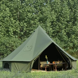 5M Outdoor Camping Large Glamping Yurt Tent Luxury Waterproof 4 Season Oxford 6 8 People One Bedroom Double Layer 3000mm