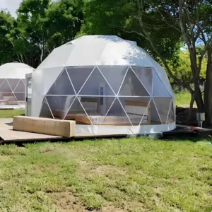 5m 6m 7m 8m Geodesic Dome Tent with Bathroom for Outdoor Glamping