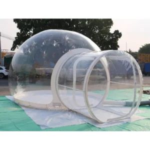 5m Dome Transparent Inflatable Bubble Camping Tent with Silent Blower and Steel Frame from Inflatable Factory