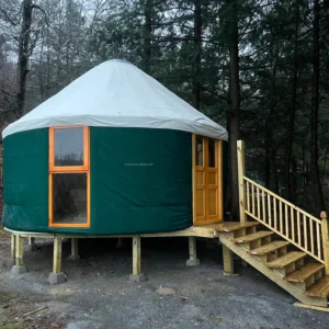 5m Ger Prefab Modern Glamping Tent Luxury Mongolian Tiny Yurt Dome Wooden House