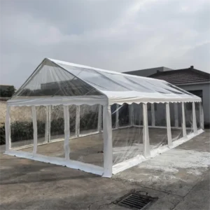 5x10m Outdoor Party Tent Fully Transparent Wedding Birthday Tents for Parties with Removable Sidewalls Waterproof Event Tent