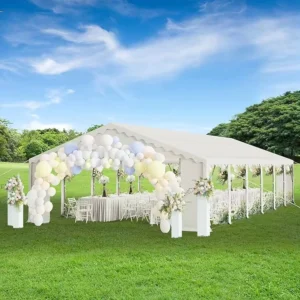5x10m and 6x12m PVC Waterproof White Wedding Banquet Tent with Metal Frame