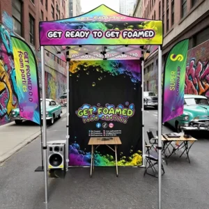 5×5 Small Customized Canopy Tent for Outdoor Events, Advertising, and Trade Shows