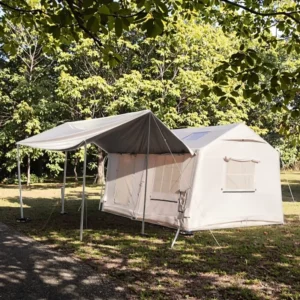 6/8/10 Person Self Inflating Tent Heavy Duty 4 Season Shelter with Removable Awning