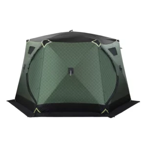 6-8 Person Portable Ice Fishing Shelter Easy Set-up Waterproof Windproof Automatic 4-Season Sauna Tent