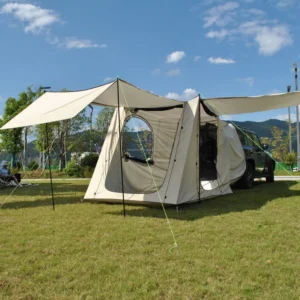 6 Person SUV Car Tent Tailgate Shade Awning Tent for Camping Vehicle Camping Tents Outdoor Travel Car Rear Tent Trunk Tent