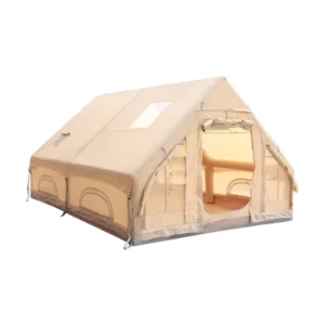 6 Waterproof Portable Inflatable Glamping Tent with Skylight & Awning Durable Air Beam for Camping & Outdoor Events