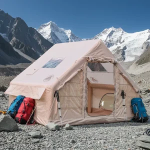 6.3㎡ 420D Oxford Waterproof UV Protection Air Tent Outdoor EasySetup Glamping Tent Camping 2 3 People Inflatable Tent