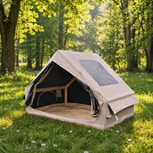6.3㎡ Inflatable Camping Tent Outdoor Single Door Large Skylight Waterproof Glamping Air Tent