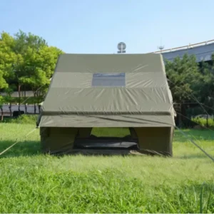 6.3㎡ Lightweight Double Door Inflatable Tent 300D Oxford Waterproof Camping Tent with Extended Spaceanopy