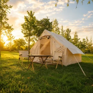6.3sqm Inflatable Tent Standard Air Column 210D Oxford 300x210x200cm Khaki 3 4 Person Family Portable Easy Build Glamping
