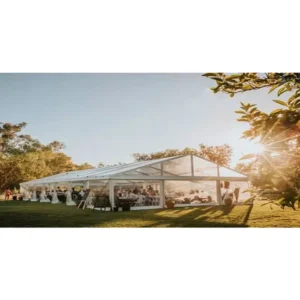 600 Seater Big Outdoor Transparent Marquee Clear PVC Waterproof Wedding Party Tent With Decoration Lining