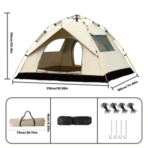600D Oxford Waterproof Pop-Up Tent with Custom Logo for Outdoor Display