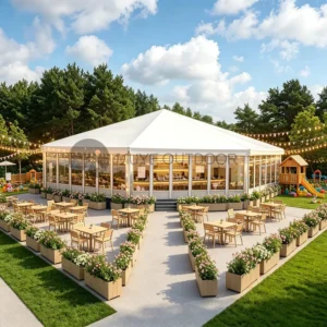 600sqm Heavy Duty Multi Sided Aluminum Framework Outdoor Cafeteria Polygon Commercial Tent