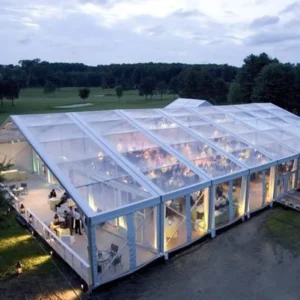 6061 Aluminum Marquee Tent Windproof Party Event Tent with PVC Transparent Cover Four season CE Certified