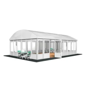 6061 Pagoda Marquee Tent Aluminum Alloy Frame PVC Fabric Four-Season Waterproof Party Tent CE Certified A-frame