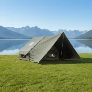 6+6 Extended Inflatable Camping Tent with Sky Canopy, Outdoor Shelter for Large Groups