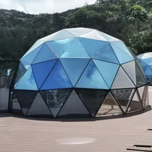 6M Geodesic Glass Dome Tent with Thermal Insulation for Glamping Hotel & Villa