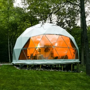 6M Luxury Glamping Tent Geodesic Dome House With Bathroom