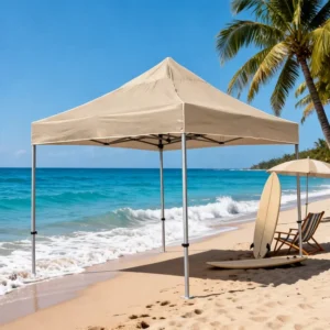 6M Waterproof Fireproof Oxford Fabric Double-Layer Outdoor Pop-Up Canopy Tent